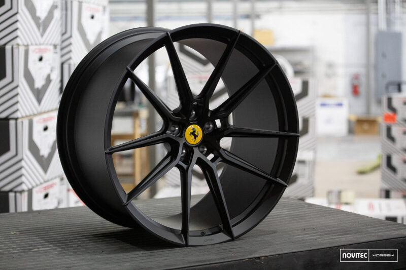 Vossen x Novitec NF9 21x9.5 ET:33 Satin Black Ferrari F12 Front Wheel