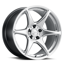 Load image into Gallery viewer, Kansei K11S Tandem 15x8in / 4x100 BP / 25mm Offset / 73.1mm Bore - Hyper Silver Wheel Machined Lip