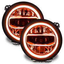 Load image into Gallery viewer, Oracle Jeep Wrangler JL/Gladiator JT RGB+W Headlight DRL Upgrade Kit - ColorSHIFT 2 SEE WARRANTY