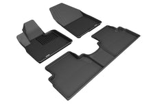 Load image into Gallery viewer, 3D MAXpider 2019-2020 Hyundai Santa Fe Kagu 1st &amp; 2nd Row Floormats - Black