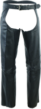 Load image into Gallery viewer, Kuryakyn By River Road Longhaul Leather Chaps Black - 3XL