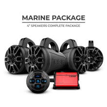 Load image into Gallery viewer, DS18 MP 4x4in Wakeboard Tower Speaker Package - Amplifier &amp; Bluetooth Audio Receiver 100 Watts Rms