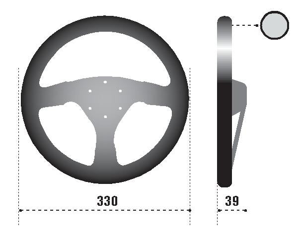 Sparco Strwhl 323 Suede Black