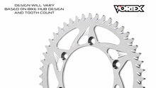 Load image into Gallery viewer, Vortex Racing 61 Tooth 520 Rear Sprocket - Silver