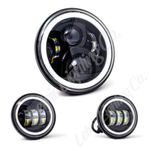 Load image into Gallery viewer, Letric Lighting 7in Led Black Full-Halo Indian
