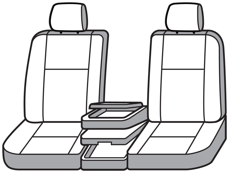 Covercraft 07-12 GMC Sierra Polycotton SeatSaver Custom Front Row Seat Covers - Misty Grey
