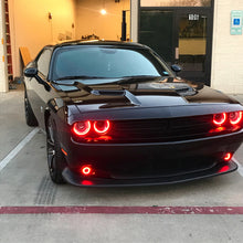 Load image into Gallery viewer, Oracle 15-21 Dodge Challenger Waterproof LED Fog Light Halo Kit - ColorSHIFT NO RETURNS