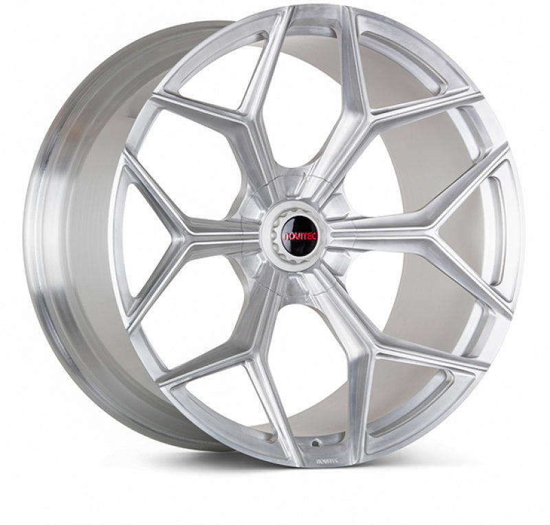 Vossen x Novitec NL4-5L 20x9 ET:36 Brushed - Gloss Clear Lamborghini Huracan Front Wheel