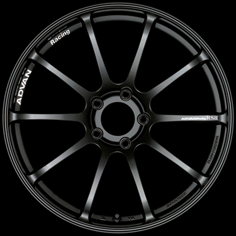 Advan RSII 17x9.0 / +52 Offset / 5-114.3 / 73mm Bore / Semi Gloss Black