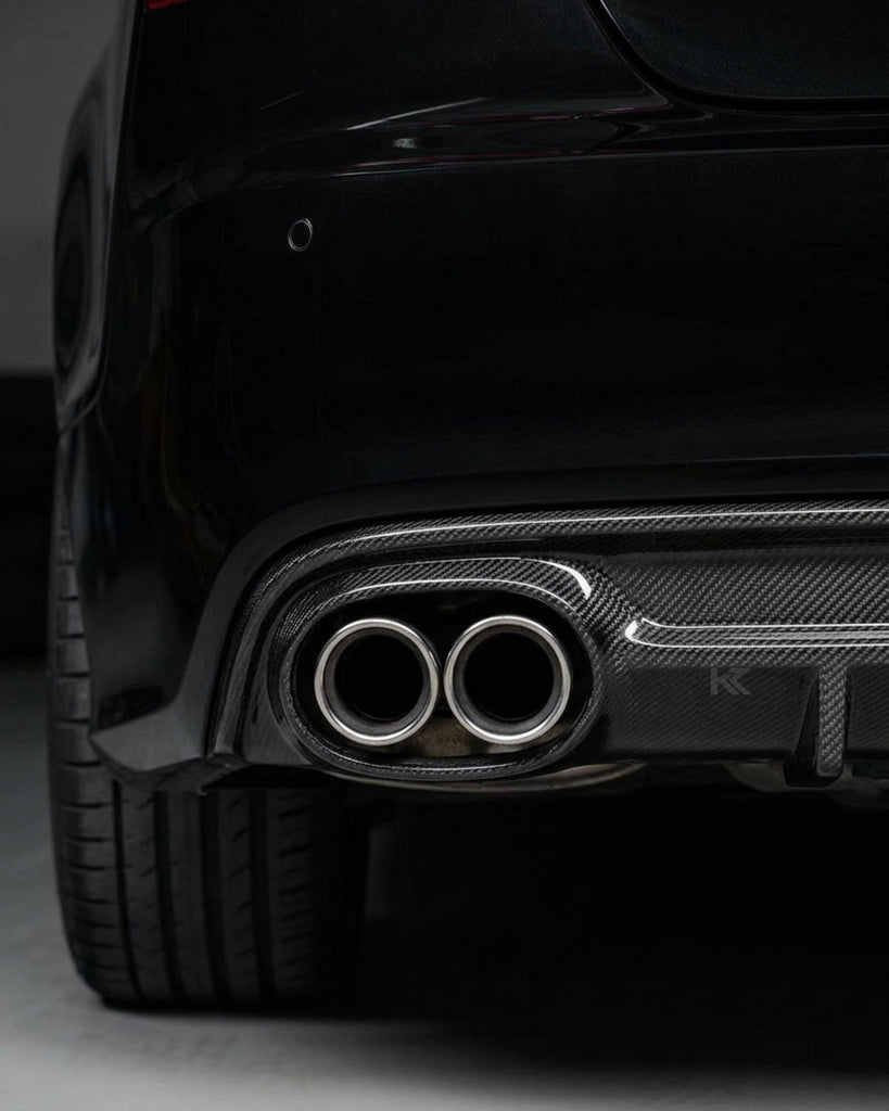 2013–2016 Audi A7 S-Line C7 Sportback Rear Bumper Diffuser – Carbon Fiber