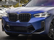 Load image into Gallery viewer, AutoTecknic Dry Carbon Fiber Dual-Slats Front Grille Set - G01 X3 LCI | G02 X4 LCI