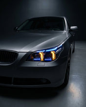 Load image into Gallery viewer, BMW 5 Series E60 Snake Eye LED Headlight Assembly with Dual-Color DRL 2003 - 2010