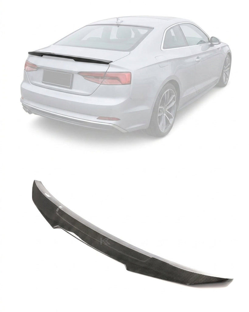 2017–2021 Audi A5 S-Line / S5 / RS5 B9 / B9.5 Coupe Rear Trunk Spoiler Wing Lip – Carbon Fiber