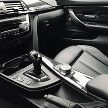 Load image into Gallery viewer, BMW F20 F22 F30 F32 F10 GT F07 F01 X3 F25 X4 F26 Carbon Fiber Gear Shift Knob and Panel Cover Trim (2011 - 2019)