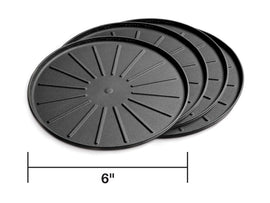 WeatherTech Round Coaster Set - Black - Set of 6