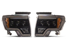 Load image into Gallery viewer, Raxiom 09-14 Ford F-150 CXR Series LED Projector Headlights- Black Housing- Clear Lens