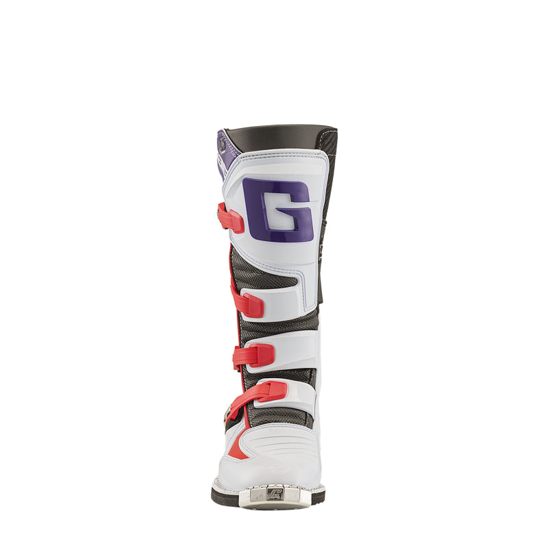 Gaerne GXJ Boot White/Red/Purple Size Youth - 2
