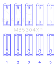 Load image into Gallery viewer, King Mazda B6/B6-T/ZM/B3/B5 (Size +0.25) Main Bearing Set