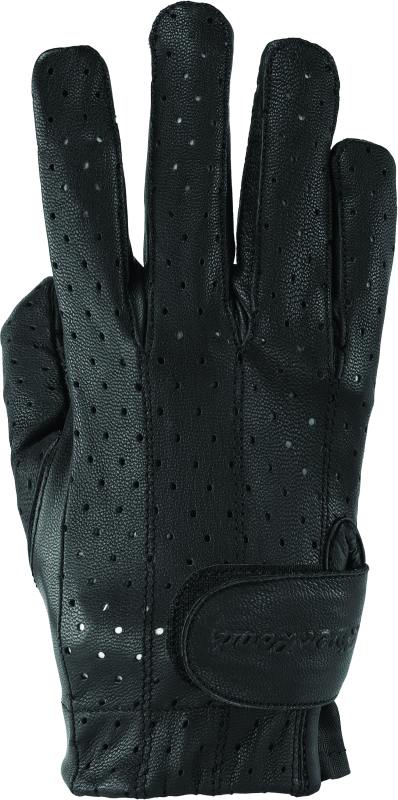 Kuryakyn By River Road Tucson Leather Perforated Gloves Black Womens - Small