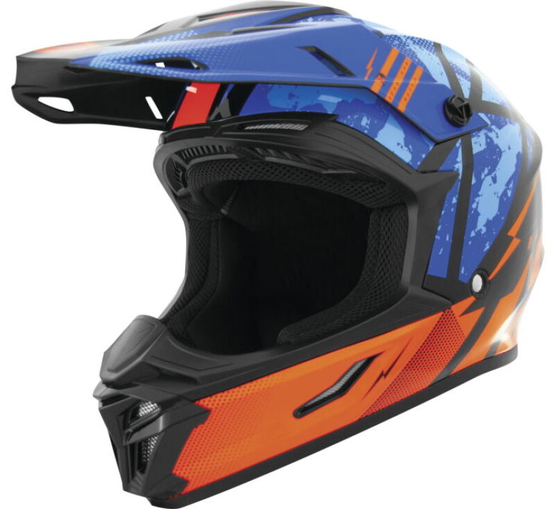 THH Helmets T710XR Battle Blue/Orange - XS