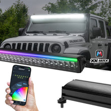 Load image into Gallery viewer, XK Glow 7in Offroad Light Bar w/ RGBW Chasing DRL &amp; App Control