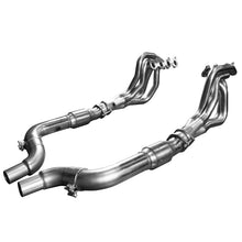Load image into Gallery viewer, Kooks 15-26 Mustang GT/DH 5.0L 4V 1-7/8 x3  SS Headers w/Ultra Green Catted Conn Pipe/w OEM Adapters