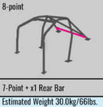 Load image into Gallery viewer, Cusco SFTY21 2-Pssgr 8-PT BLK Around Dash Roll Cage Toyota Chaser JZX100 w/ Sunroof (S/O/No Cancel)