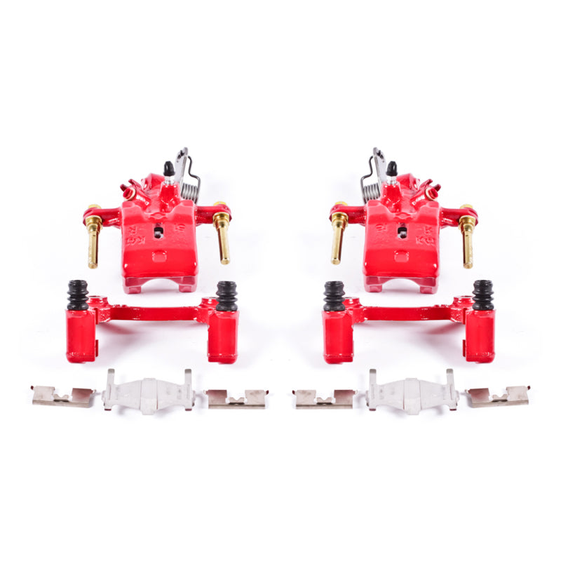 Power Stop 96-01 Infiniti I30 Rear Red Calipers w/Brackets - Pair