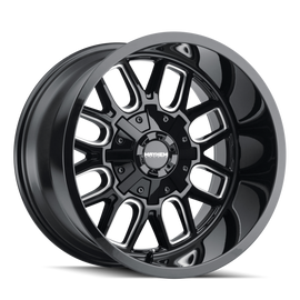 Mayhem 8107 Cogent 17x9 / 8x165.1 BP / -12mm Offset / mm Hub Gloss Black Milled Wheel