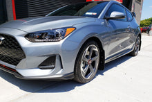 Load image into Gallery viewer, Rally Armor 19-21 Hyundai Veloster Turbo R-Spec Black UR Mud Flap w/ White Logo