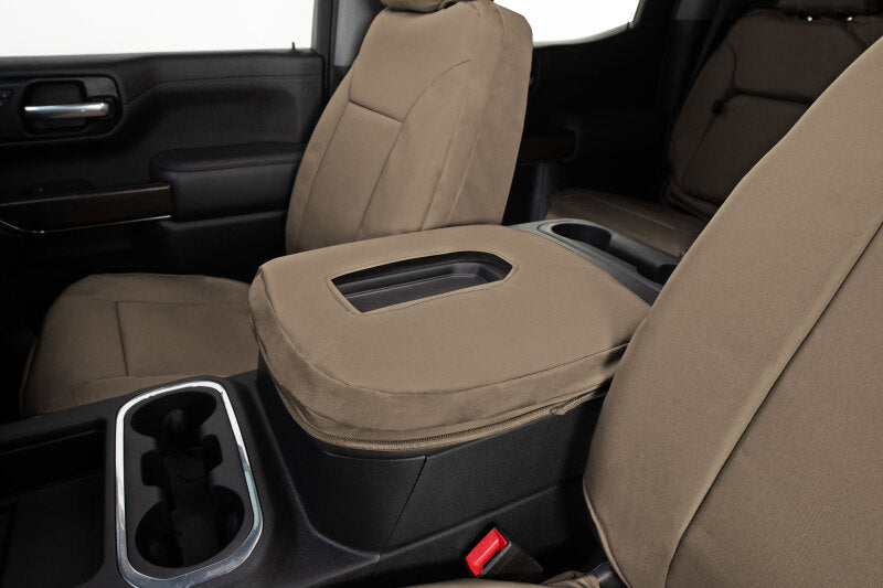 Covercraft 19-24 Dodge vRam 1500 Endura PrecisionFit Custom Front Row Seat Covers - Tan/Tan