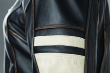 Load image into Gallery viewer, Kuryakyn By River Road Dame Vintage Leather Jacket Black Womens - Small