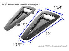 Load image into Gallery viewer, Carbon Fiber Universal Fitment Curved NACA Ducts