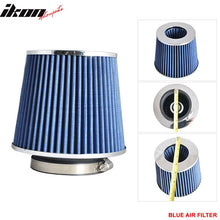 Load image into Gallery viewer, Universal Fitment 3.5 In Race Performance Cold Air Intake Filter Blue