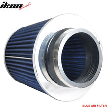 Load image into Gallery viewer, Universal Fitment 3.5 In Race Performance Cold Air Intake Filter Blue