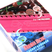 Load image into Gallery viewer, Tree Frog 2-in-1 Fresh Box Duo Air Freshener Gel - Lemon Squash Cherry