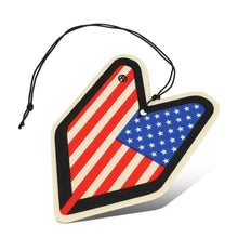 Load image into Gallery viewer, Young Leaf USA Flag Cherry Squash Paper Hanging Air Freshener