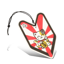 Load image into Gallery viewer, Lucky Cat Ice Squash Paper Hanging Air Freshener - Young Leaf