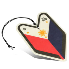 Load image into Gallery viewer, Filipino Flag Sampaguita Jasmine Paper Hanging Air Freshener