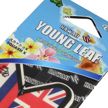 Load image into Gallery viewer, Hawaii Flag Young Leaf Squash X Paper Hanging Air Freshener