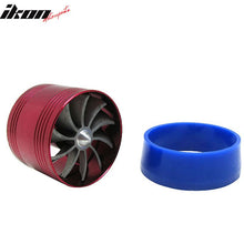 Load image into Gallery viewer, Universal Fitment Tornado Style Red Air Intake Turbo Gas Saver Fan