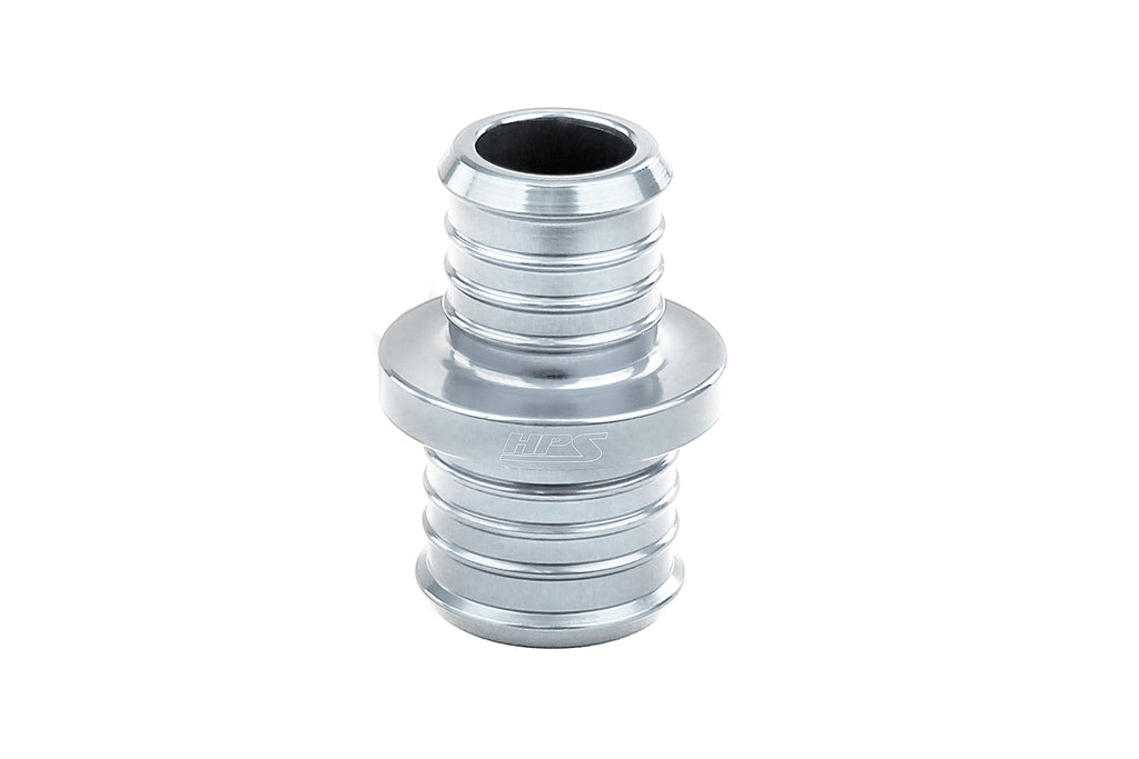 HPS Billet Aluminum Reducing Hose Union 5/8" - 3/4" OD AHUR-062-075-SL Silver