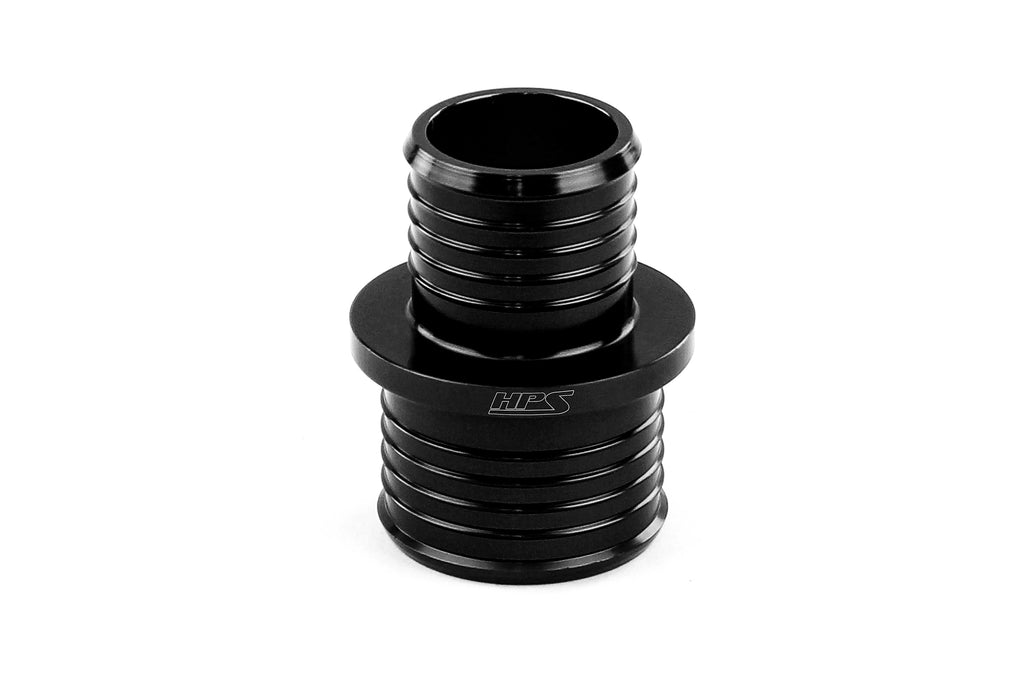 HPS Billet Aluminum Reducing Hose Union 1-1/4" - 1-1/2" OD AHUR-125-150-BLK Black