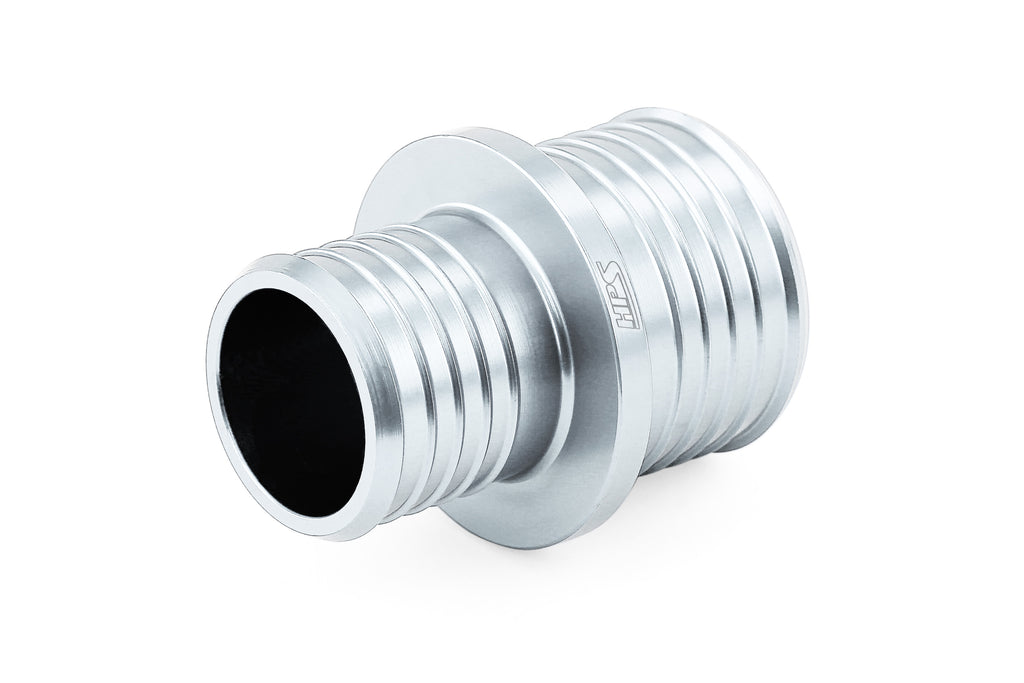 HPS Billet Aluminum Reducing Hose Union 1" - 1-1/4" OD AHUR-100-125-SL Silver
