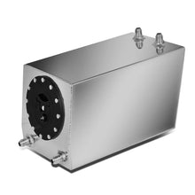 Load image into Gallery viewer, 3 Gallon Aluminum Fuel Cell Gas Tank - Black Cap Polished Bottom Feed