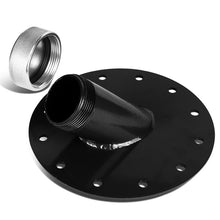 Load image into Gallery viewer, Steel Fuel Cell Filler Neck with Aluminum Cap - 45 Degree Angle Black