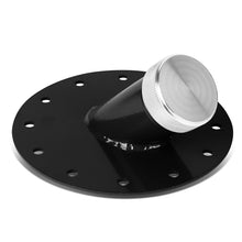 Load image into Gallery viewer, Steel Fuel Cell Filler Neck with Aluminum Cap - 45 Degree Angle Black
