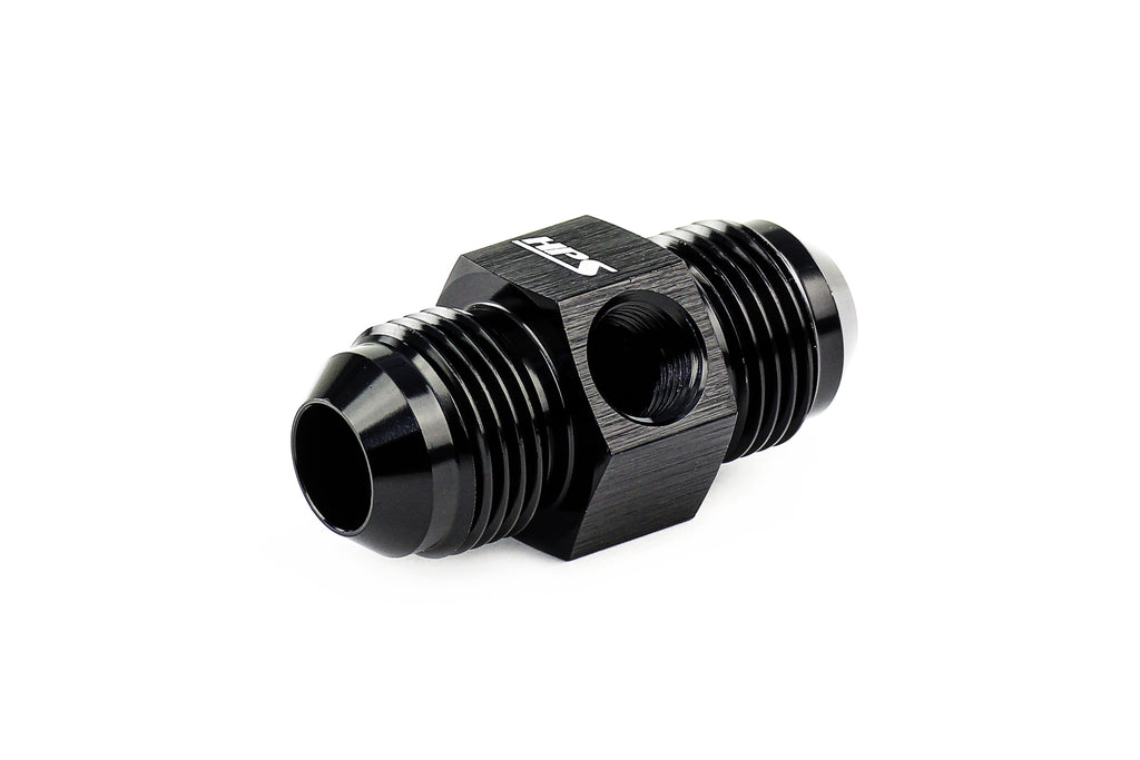 HPS Performance AN -6 Male to Male Adapter with 1/8 NPT Take Off AN191-06