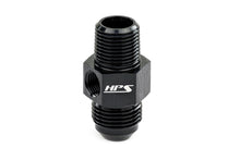 Load image into Gallery viewer, HPS Performance AN194-06-04 -6 AN to 1/4 Male NPT with 1/8 NPT Port