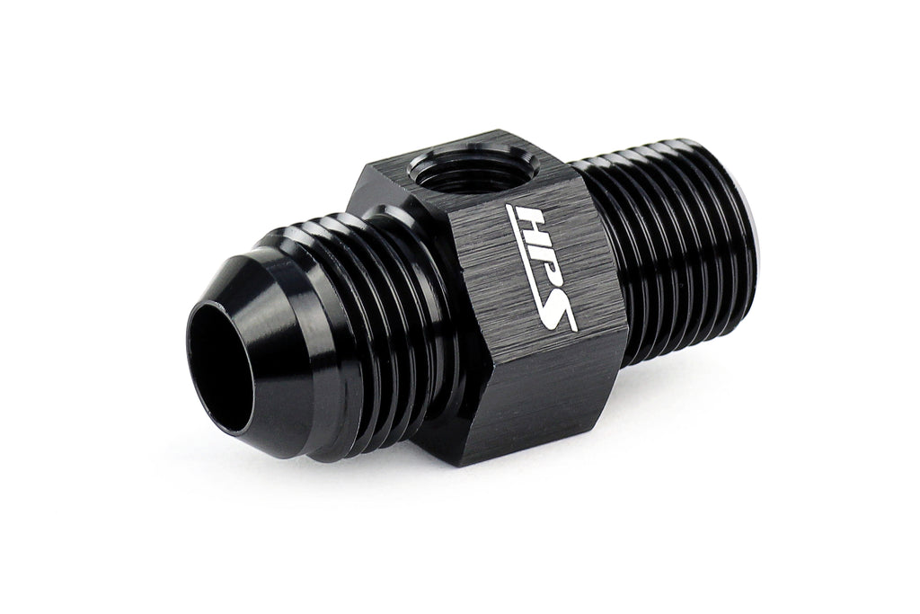 HPS Performance AN194-06-04 -6 AN to 1/4 Male NPT with 1/8 NPT Port